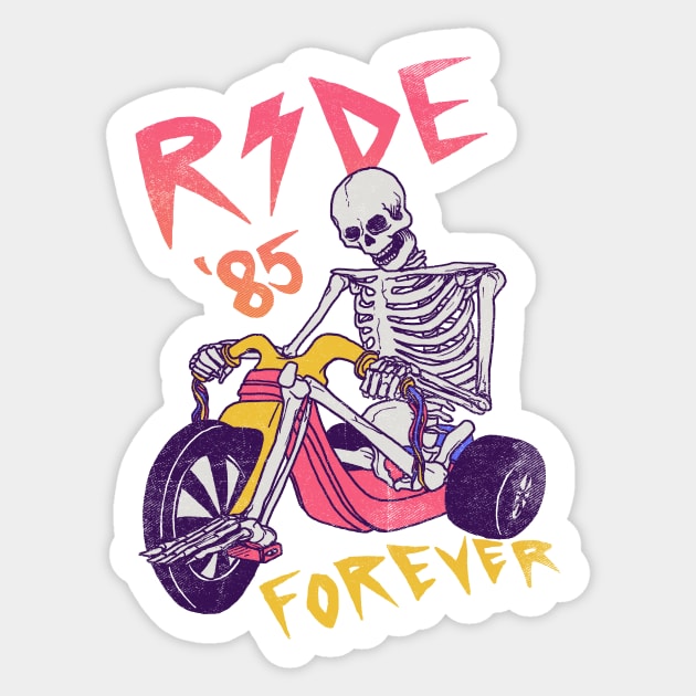 Ride Forever Sticker by Hillary White Rabbit